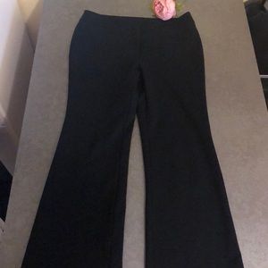 Talbots Wide Leg Black Ponte Dress Pants, size 8